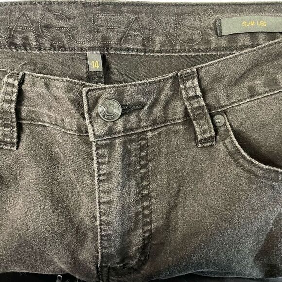 JAG JEANS Faded Black Slim Fit with Velvet Flocking - Picture 8 of 12